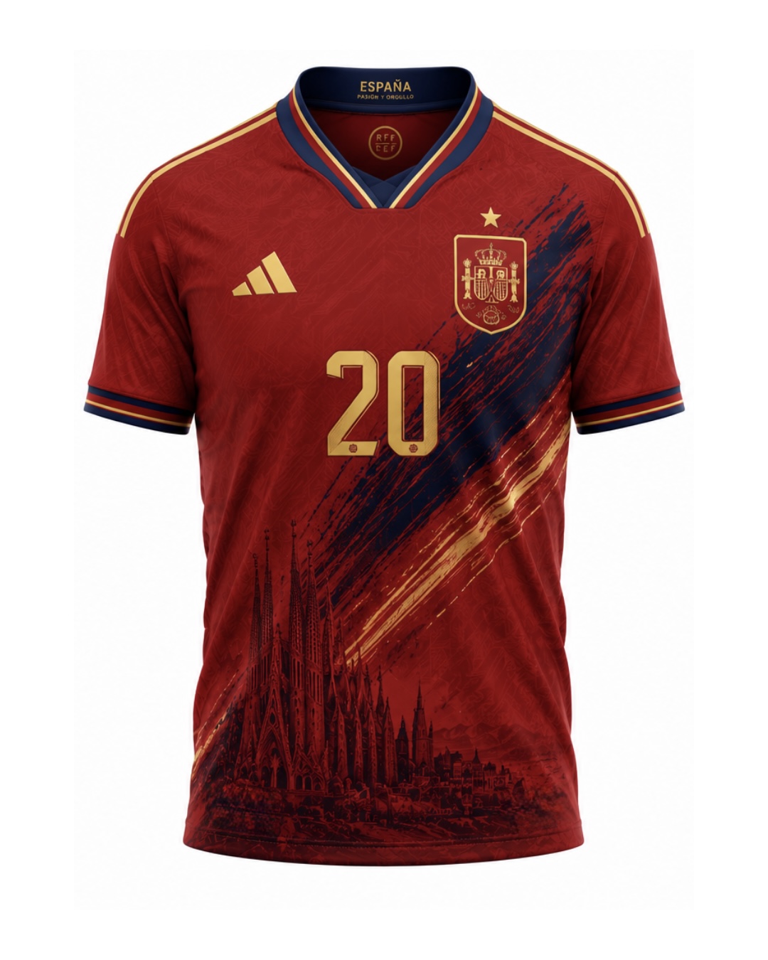 Maillot Espagne collector vue avant
